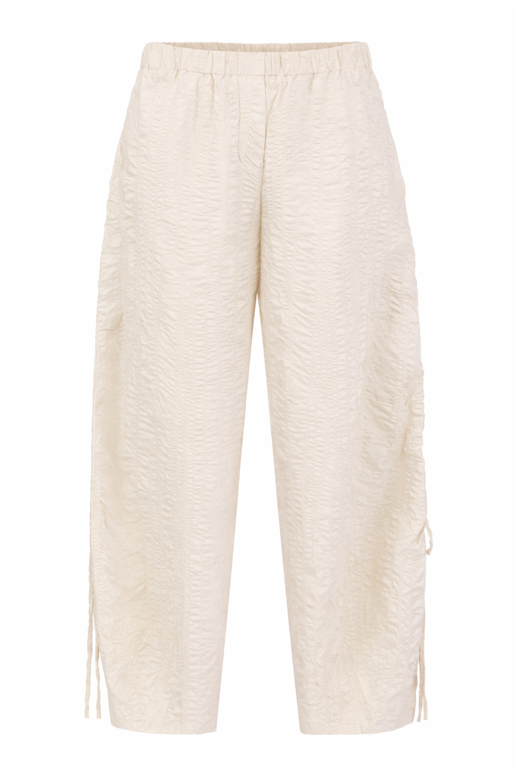 Noen- Crinkle Flow Pants/ White