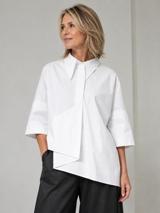 Mia Collection - the Modern Lines Asymmetrical Shirt