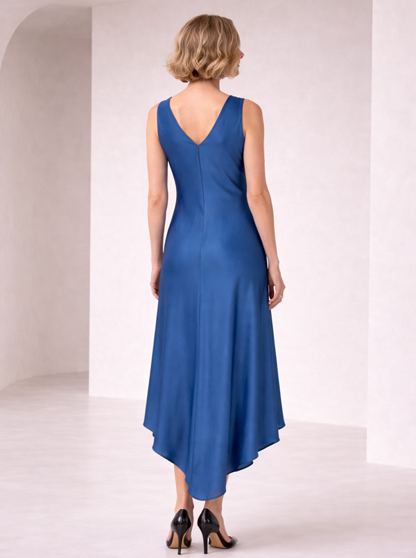 Lysse- Sakura Bias Handkerchief Dress/ Palermo Blue