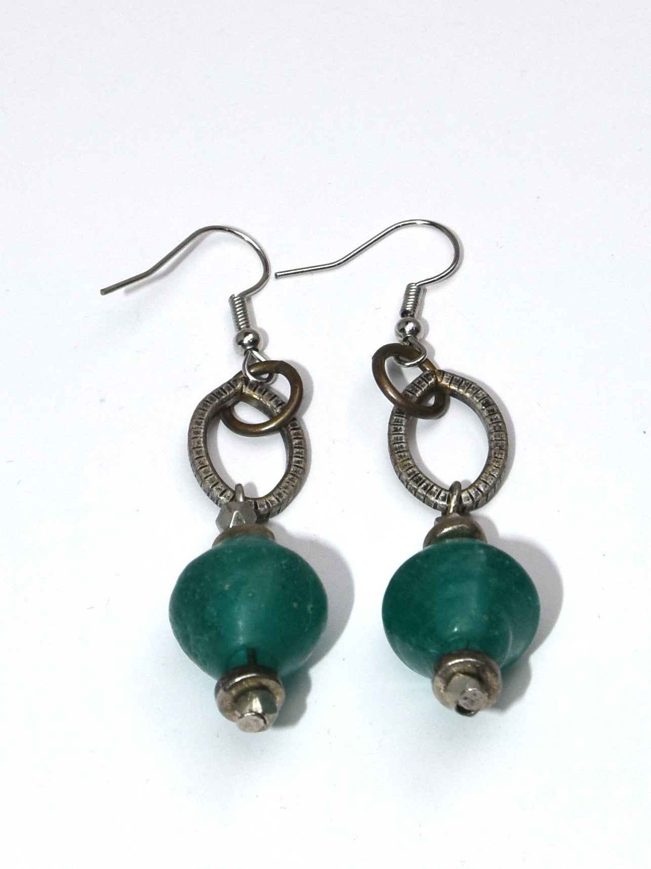 NSerena Jewelry-Indonesian Glass Earrings