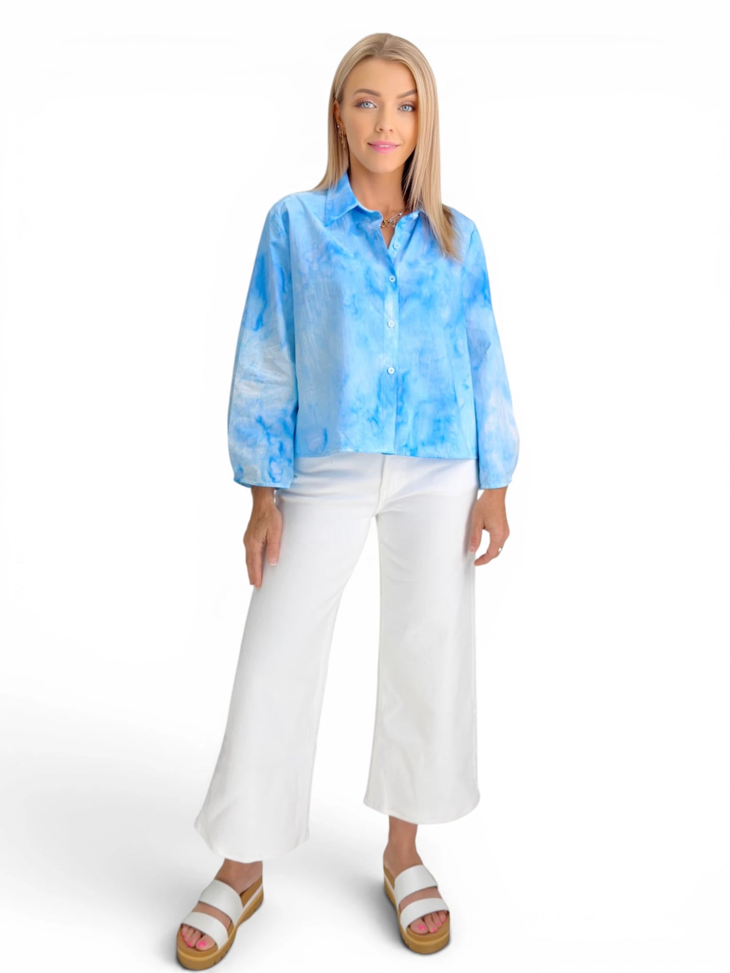 Narenee Designs- Pretty Sky Blouse