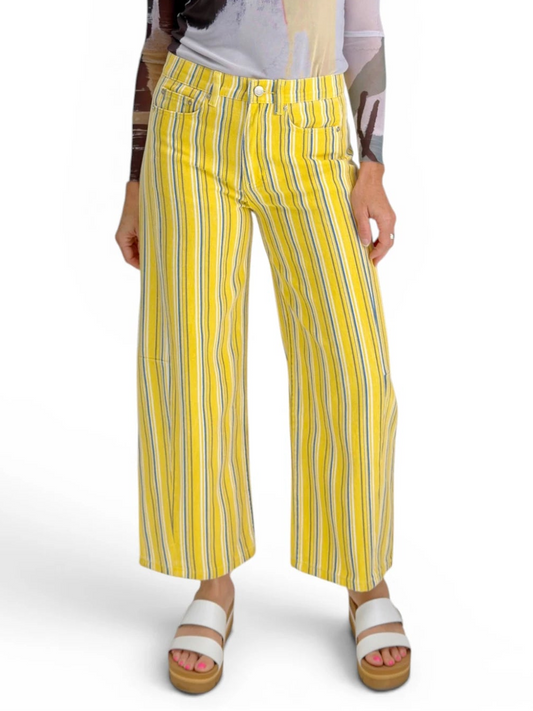 Aaron & Amber - STRIPE BARREL PANTS