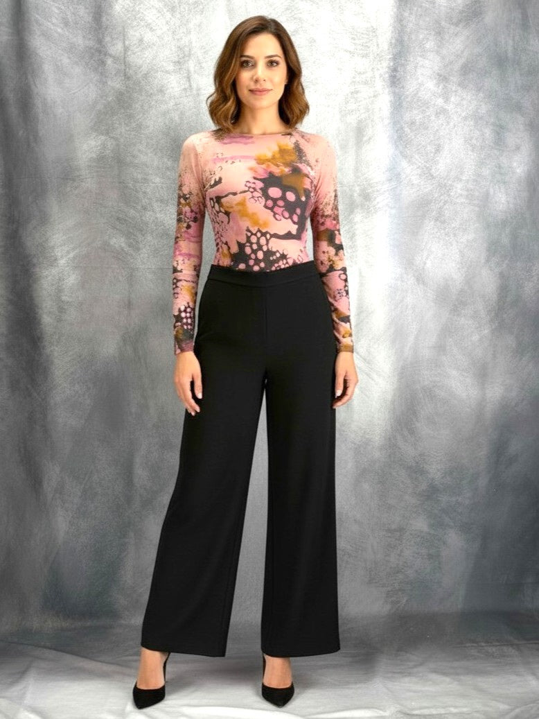 Reimagine Collection- St. John Textured Knit Wide-Leg Pants