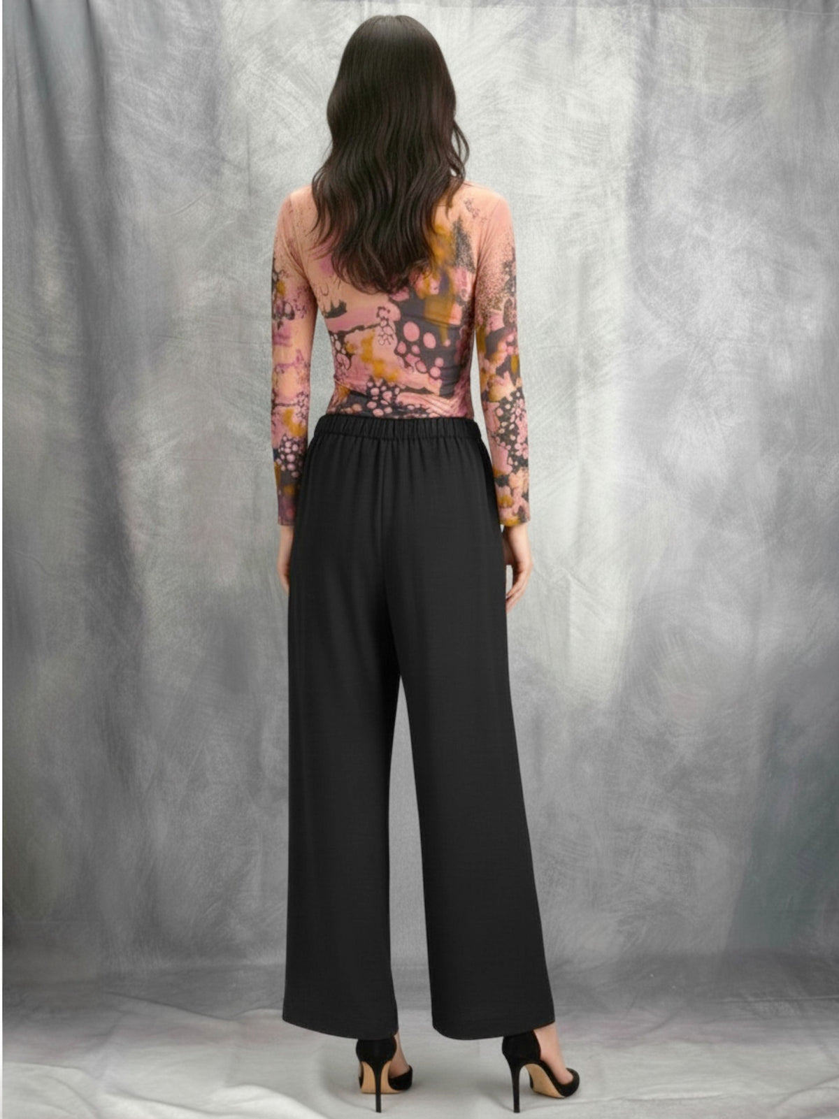 Reimagine Collection- St. John Textured Knit Wide-Leg Pants