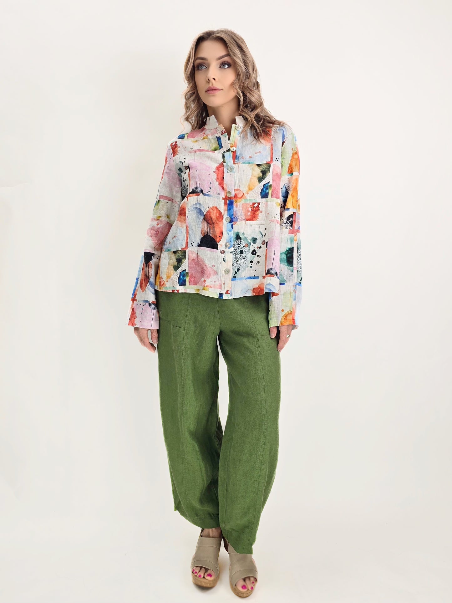 LUUKAA- Zenya Pant/ Apple Green