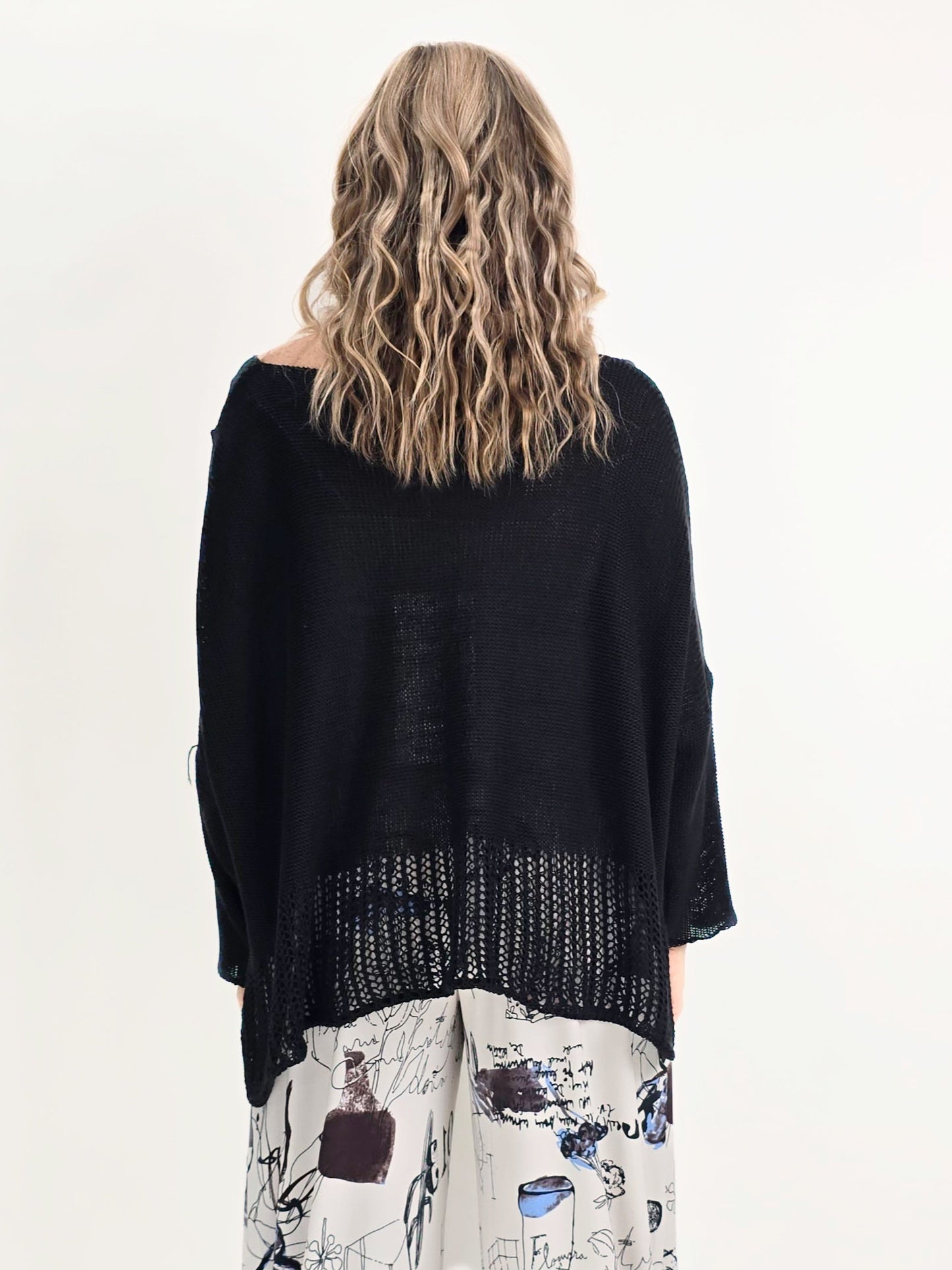Made in italy- Studio Knit Sweater/ Black