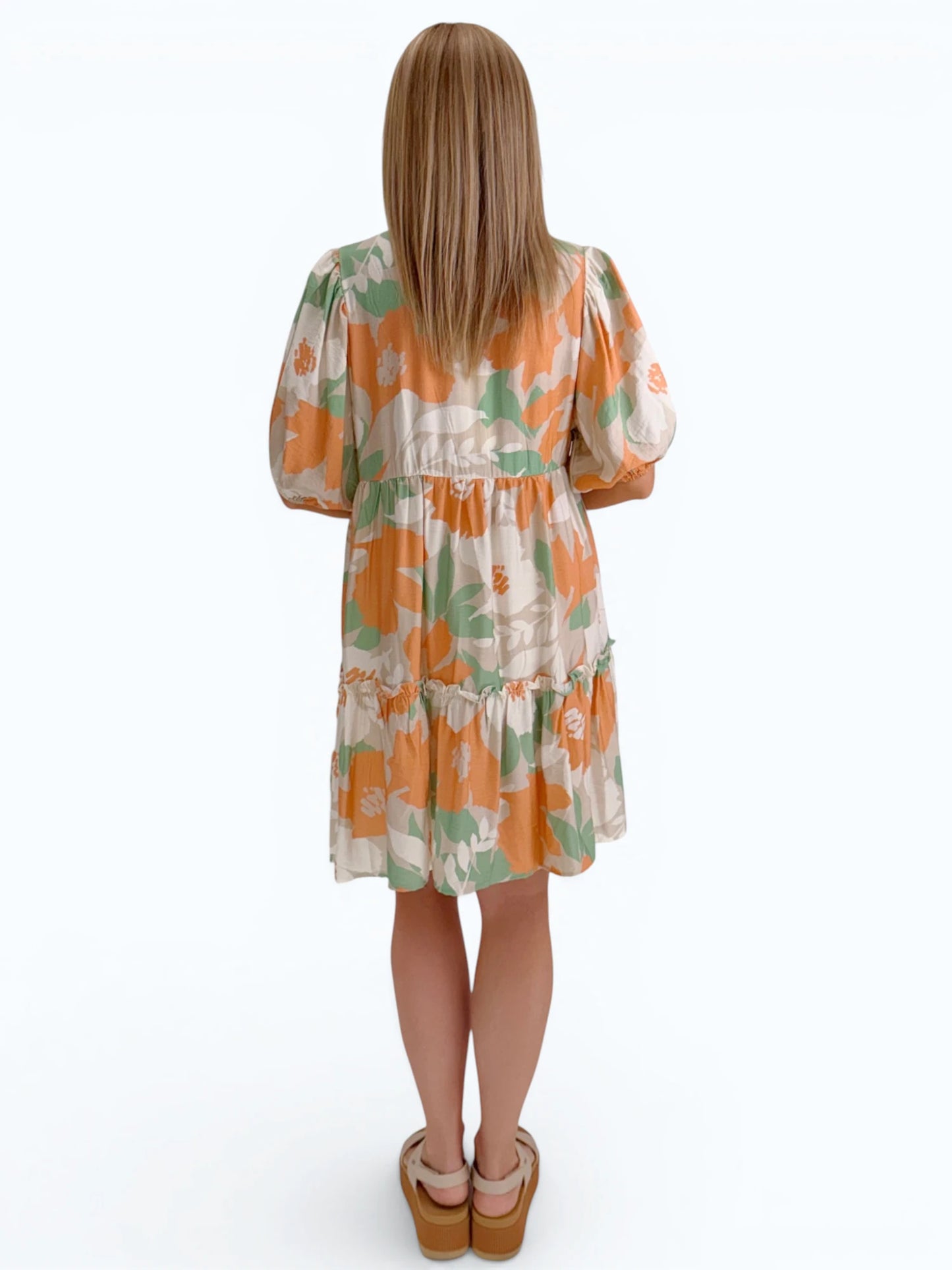 Vine & Love -  V-Neck Tired Tunic/ Dress