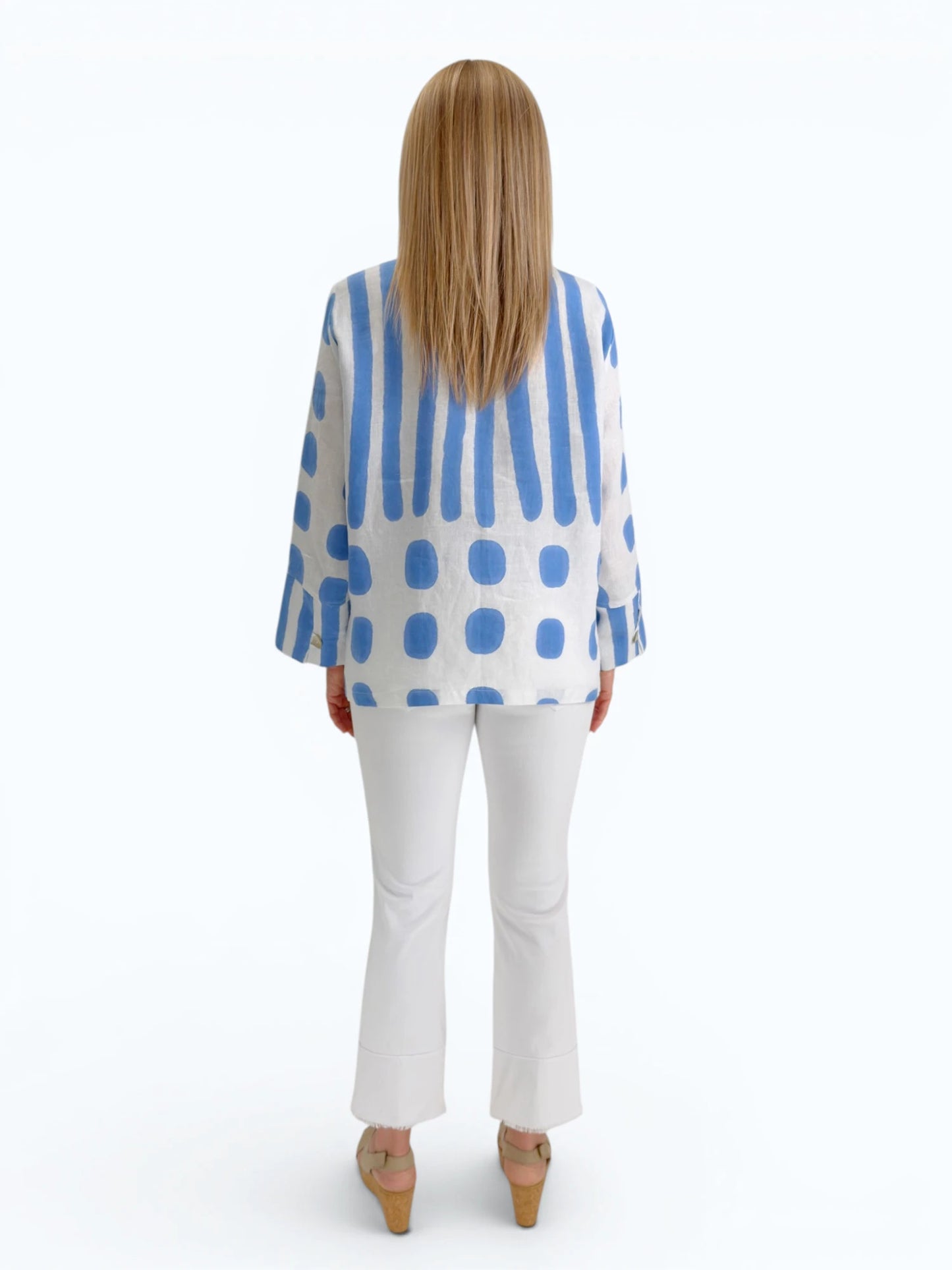 Kay Chapman Designs- Linen Loop Button Shirt/Jacket