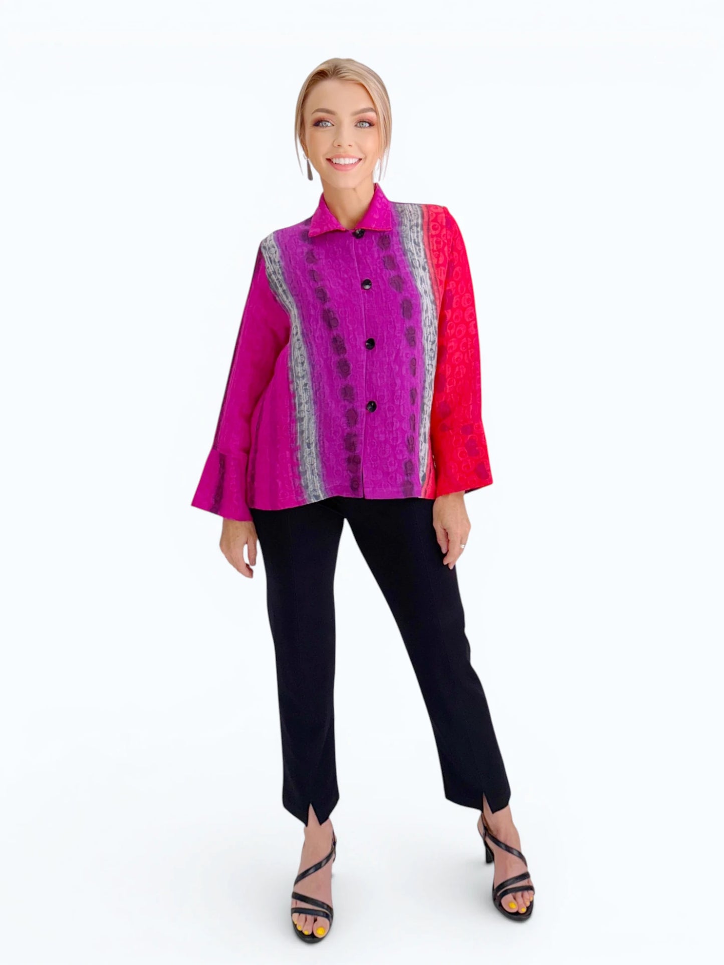 Kay Chapman Designs-  Loop Button Shirt/Jacket / K3