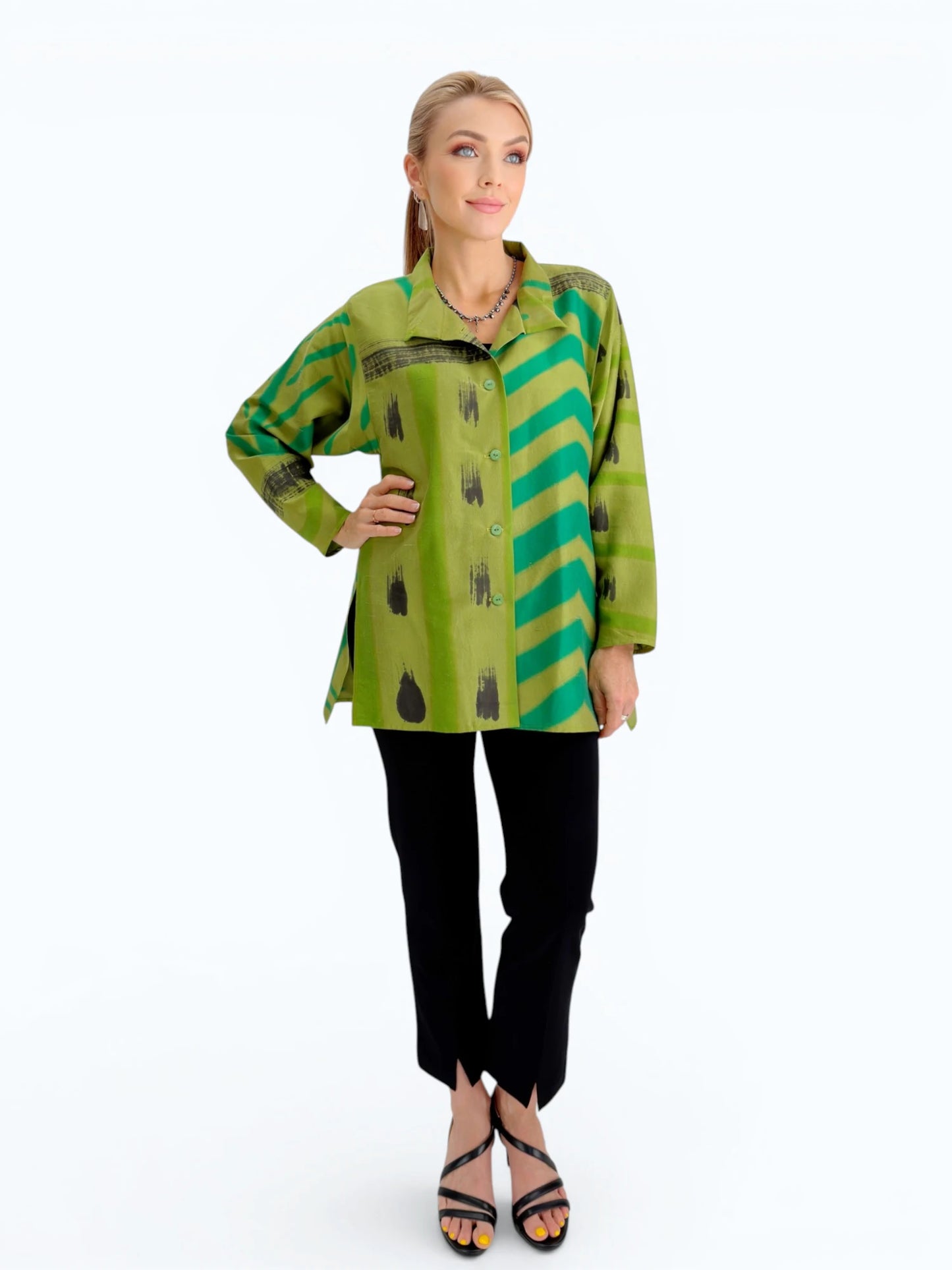 Kay Chapman Designs- Silk Issey Shirt/ K10