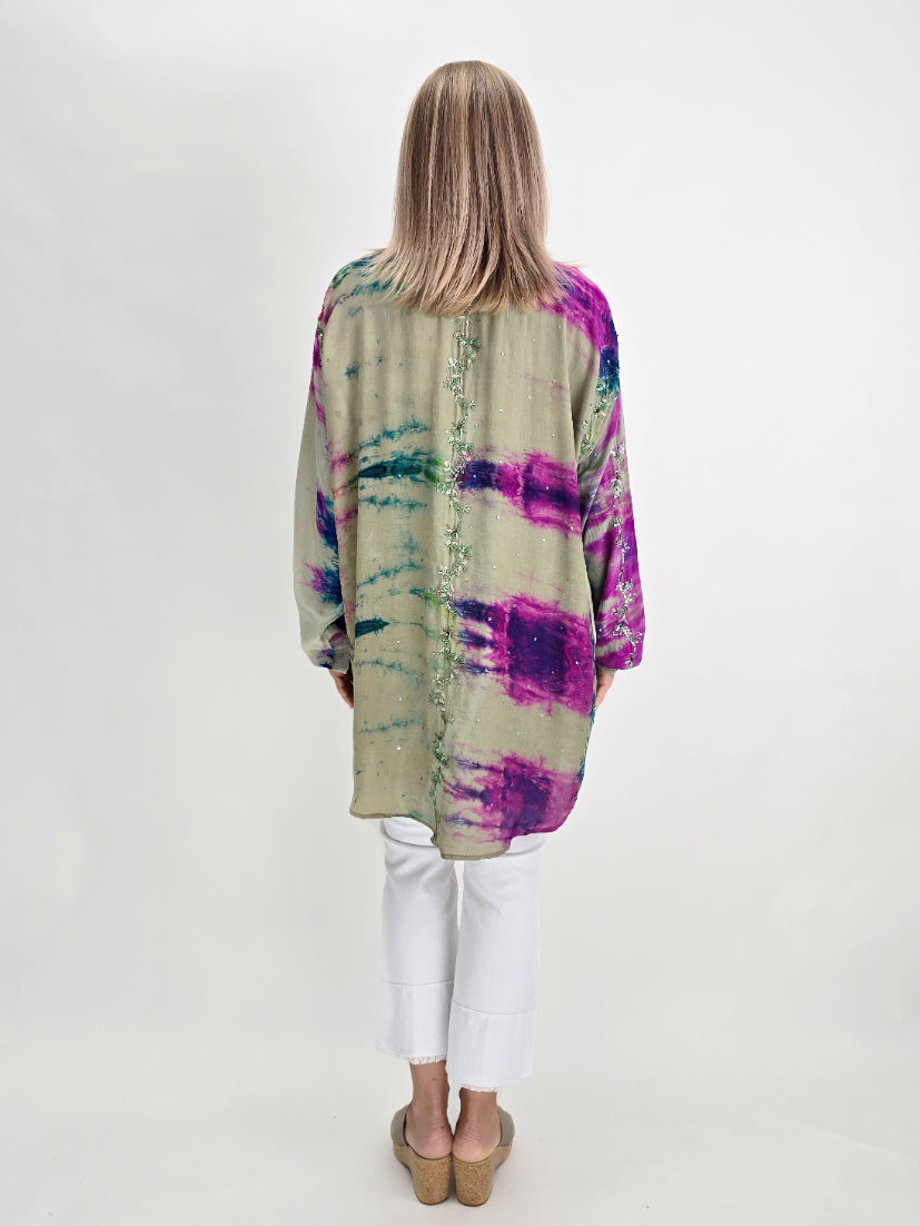 Meghcraft - Pink/Green Tie Dye Shirts