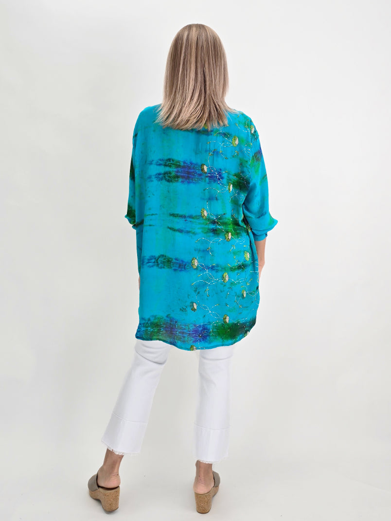 Meghcraft - Blue Tie Dye Shirts