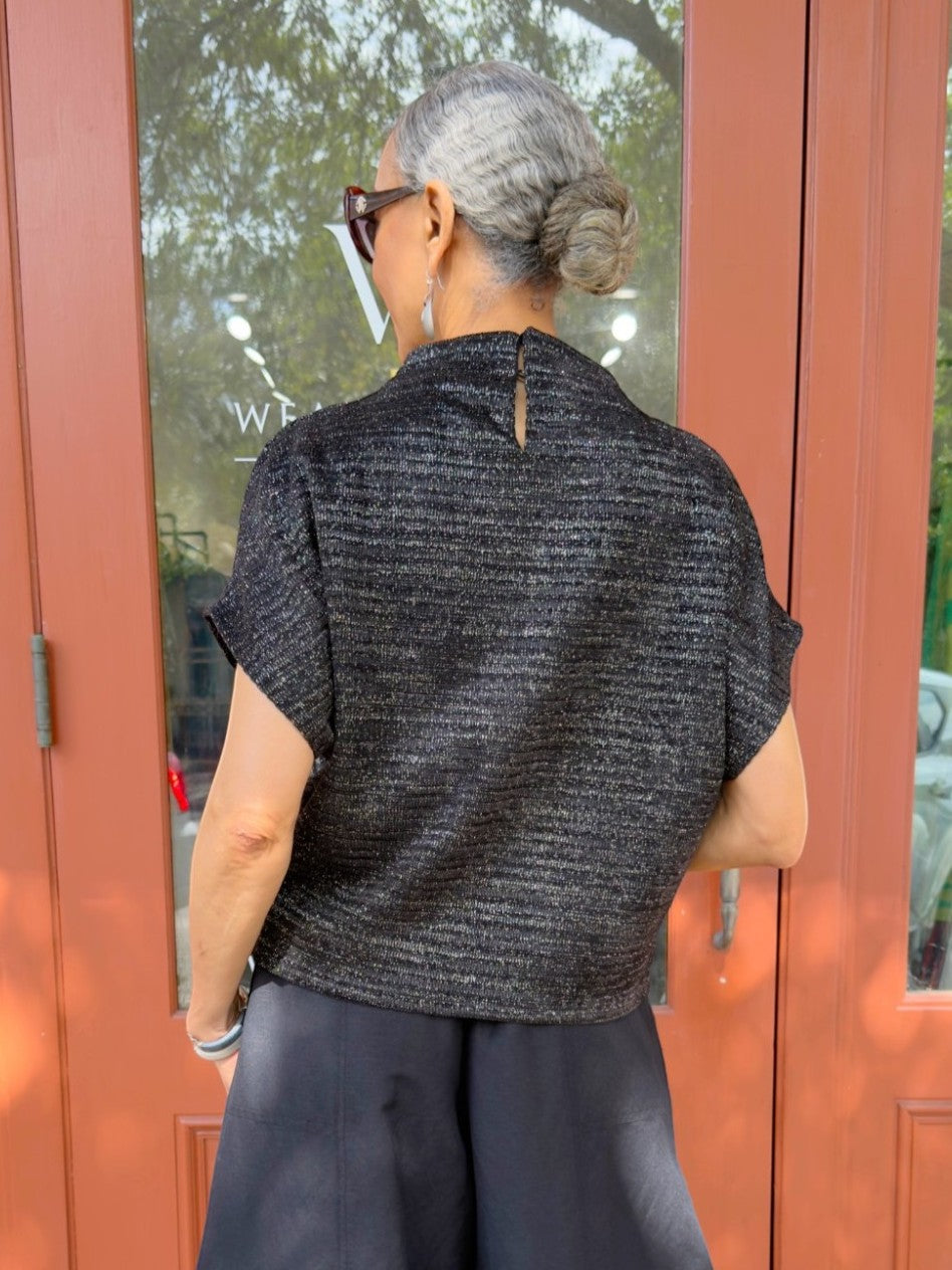 Glam - Mock Neck Oversized Top