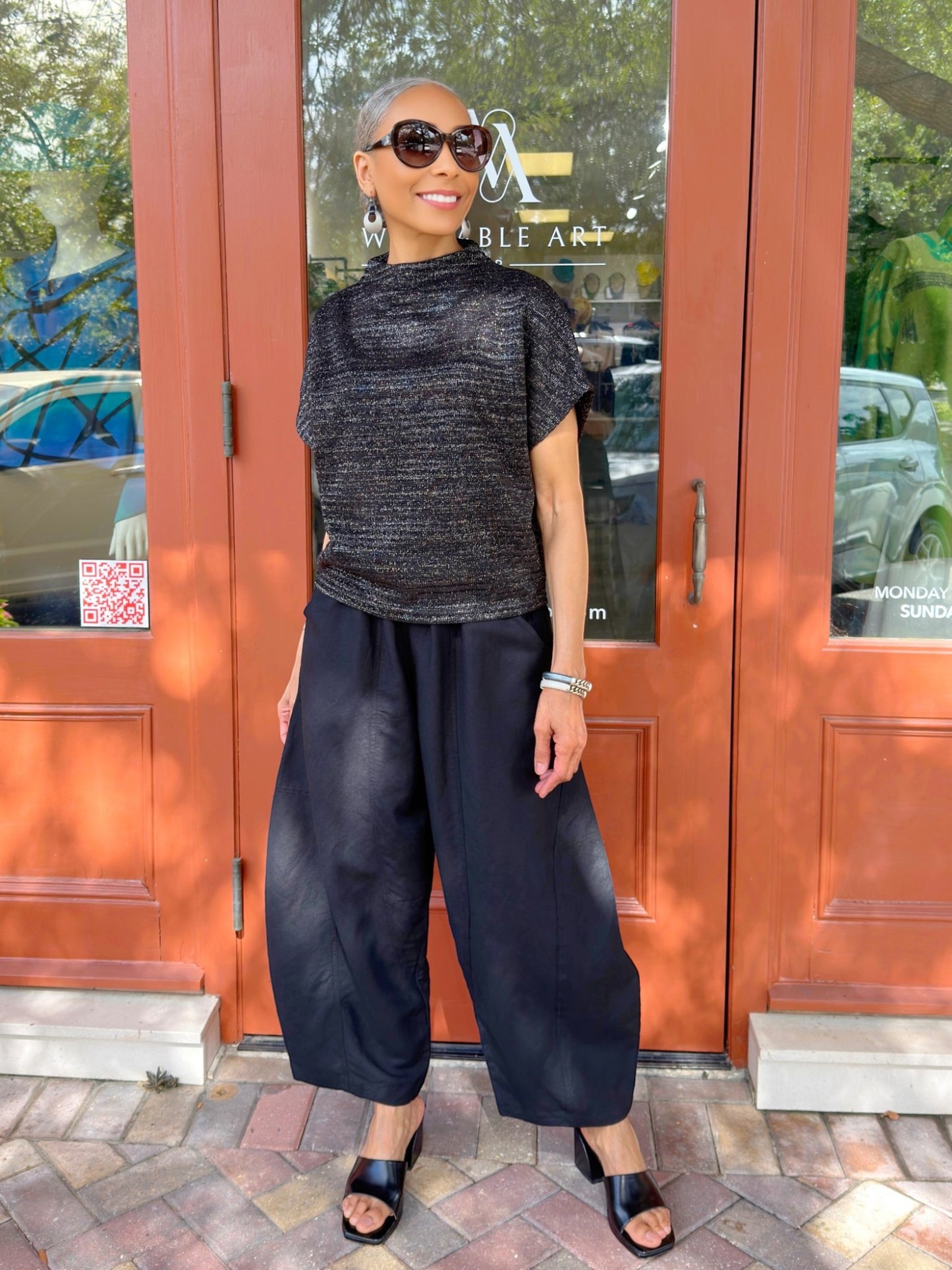 Glam - Mock Neck Oversized Top