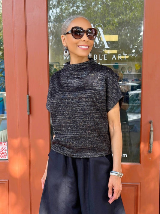 Glam - Mock Neck Oversized Top