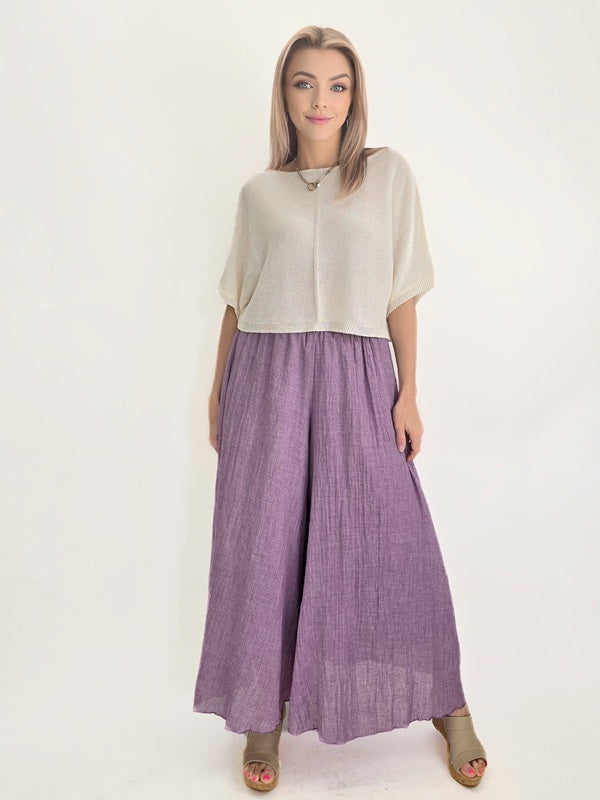 Mia Collection- Summer Breeze Pant/ Periwrinkle