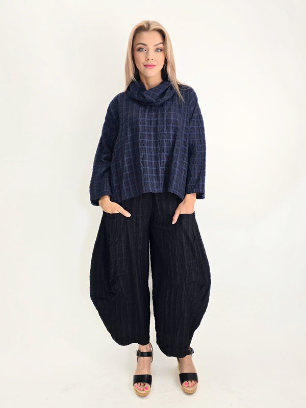 Eleven Stitch- Double Pocket Pants/ Black