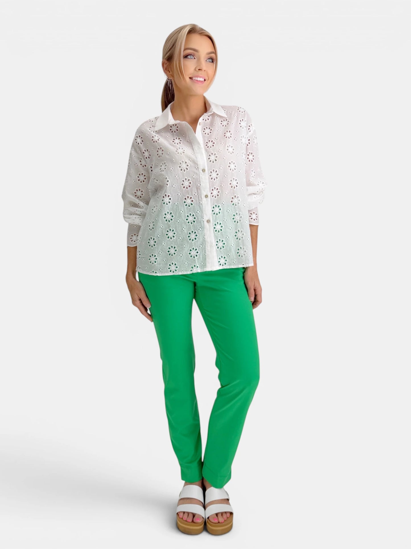 Dear Scarlett - Sun-Cool Pants/ KELLY GREEN