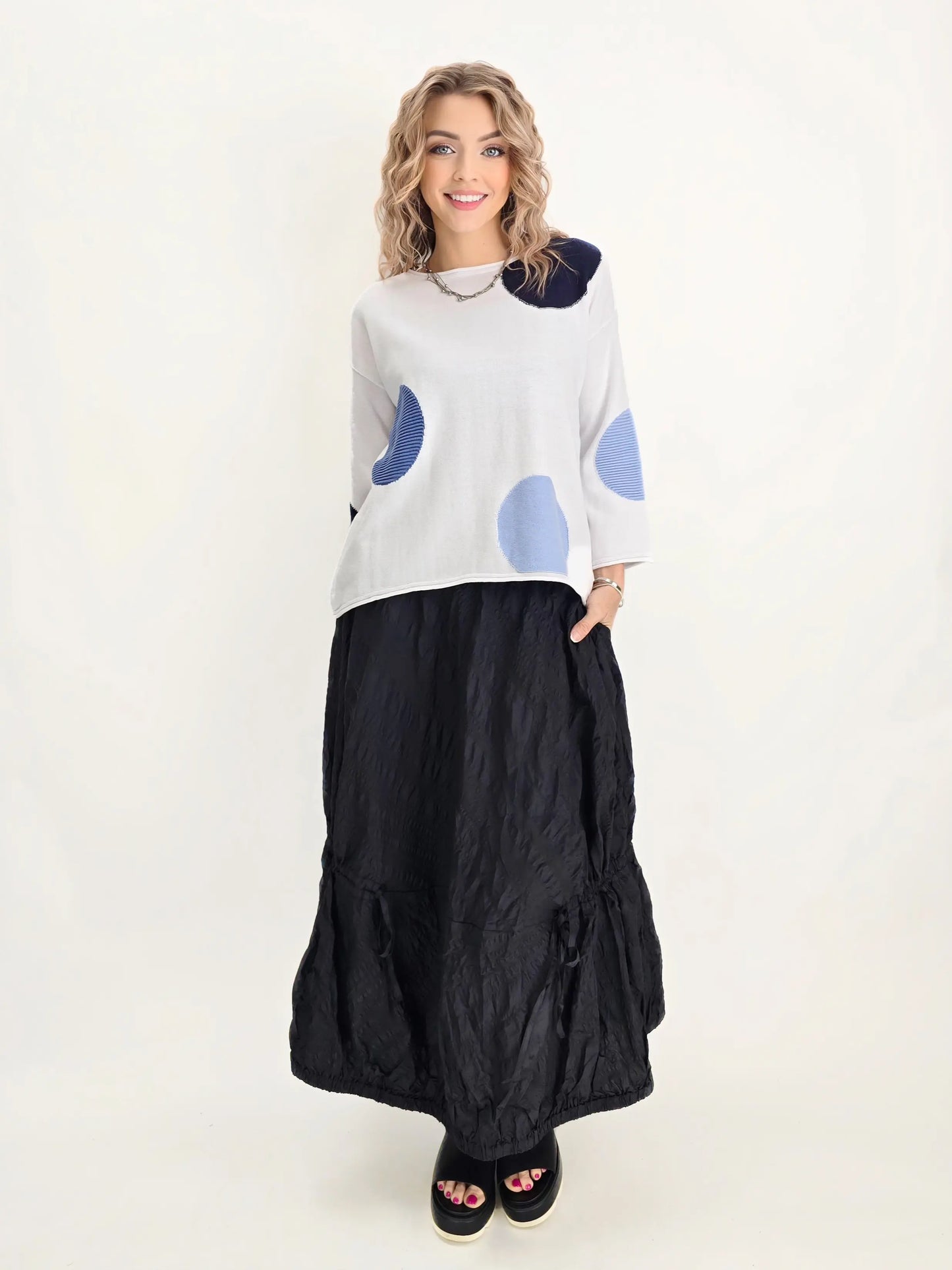Noen- Shadow Crinkle Skirt