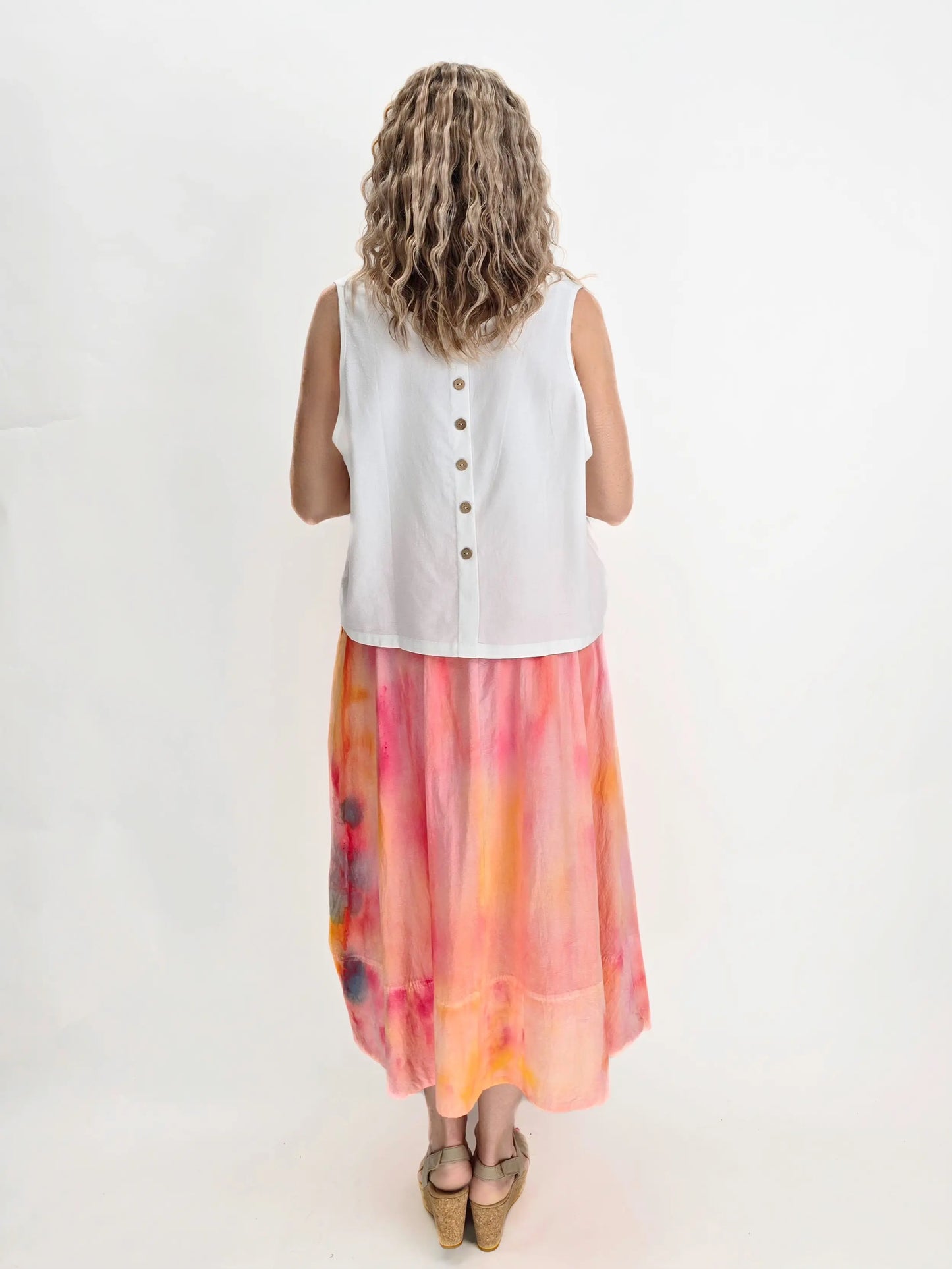 Narenee Designs- Sunset Reverie Hand-Dyed Cotton Skirt