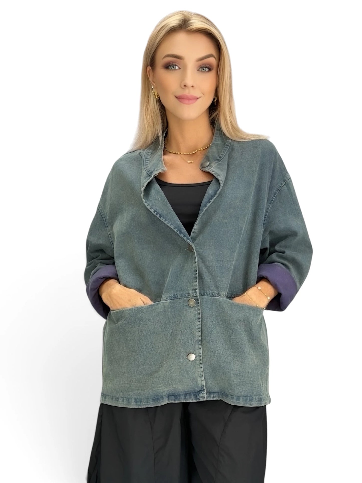 BELLA BLUE - Trendy Oversize jacket
