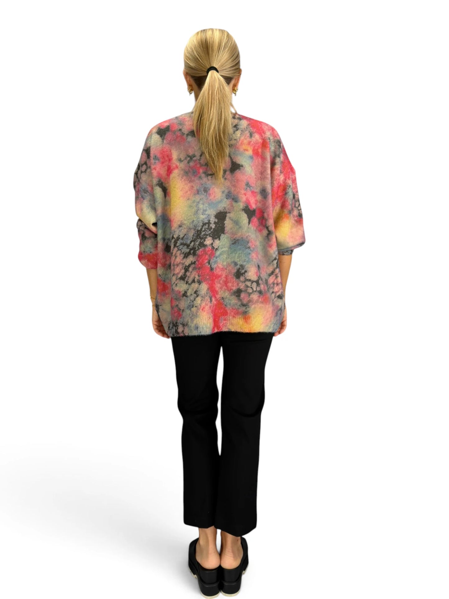 BELLA BLUE - Abstract Oversized Sweater