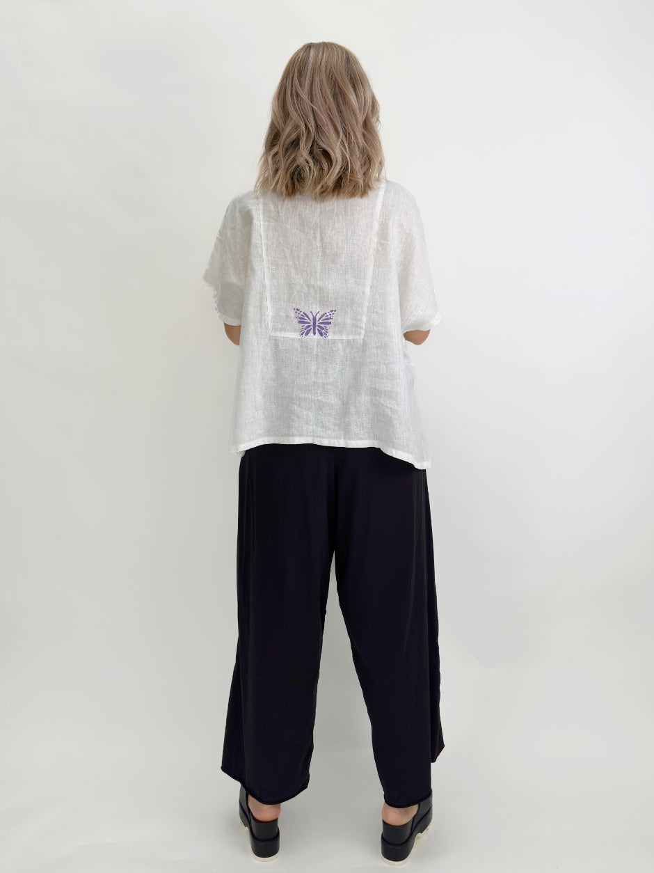 Narenee Designs-Hand Painted Cap Shirt