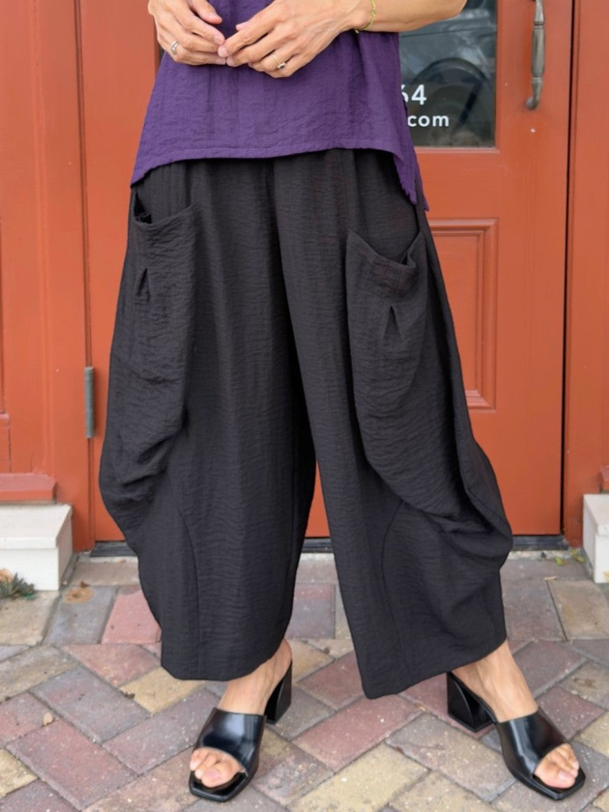 Eleven Stitch- Double Pocket Pants/ Black