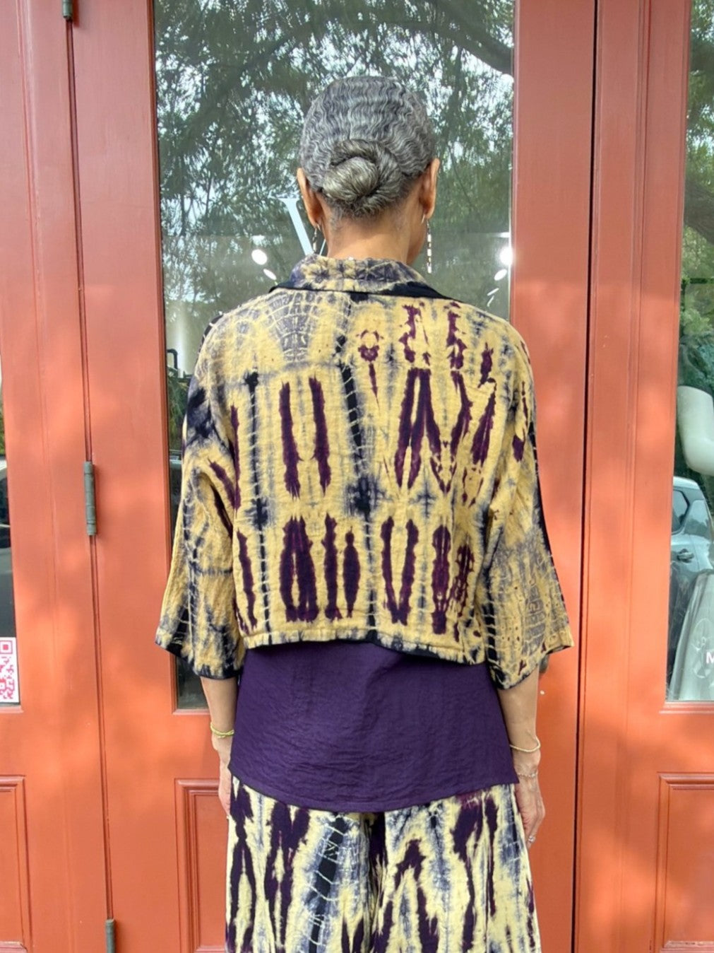 Eleven Stitch- Hand Dye Shrug