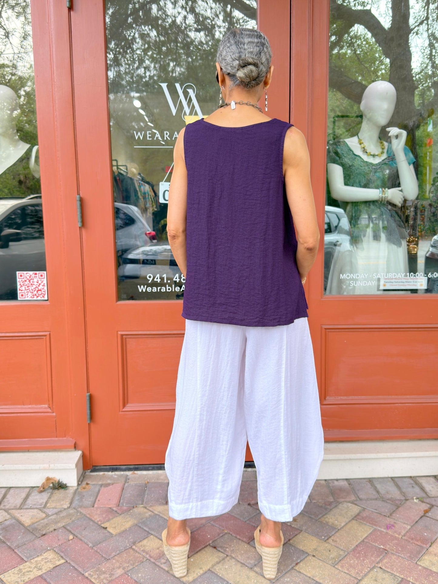 Eleven Stitch- Double Pocket Pants/ White