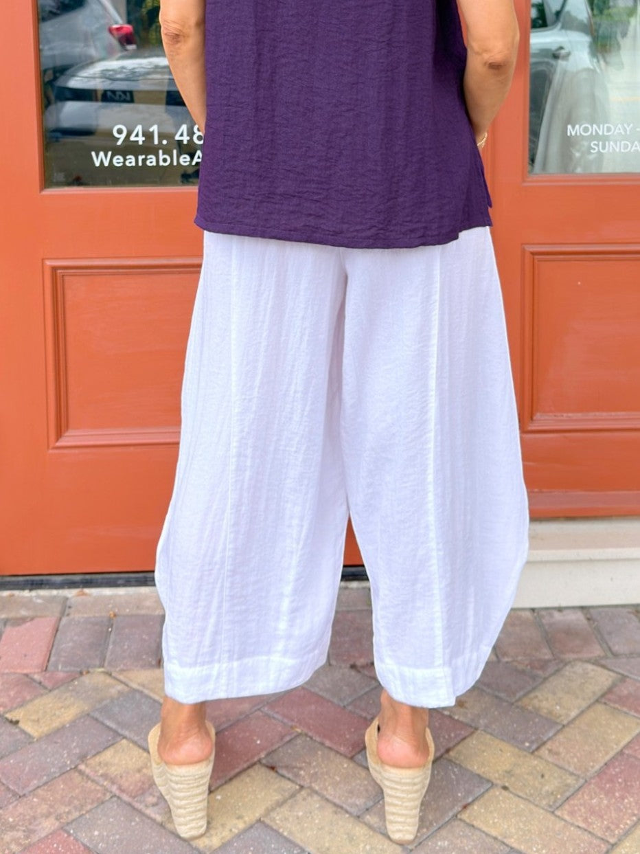 Eleven Stitch- Double Pocket Pants/ White