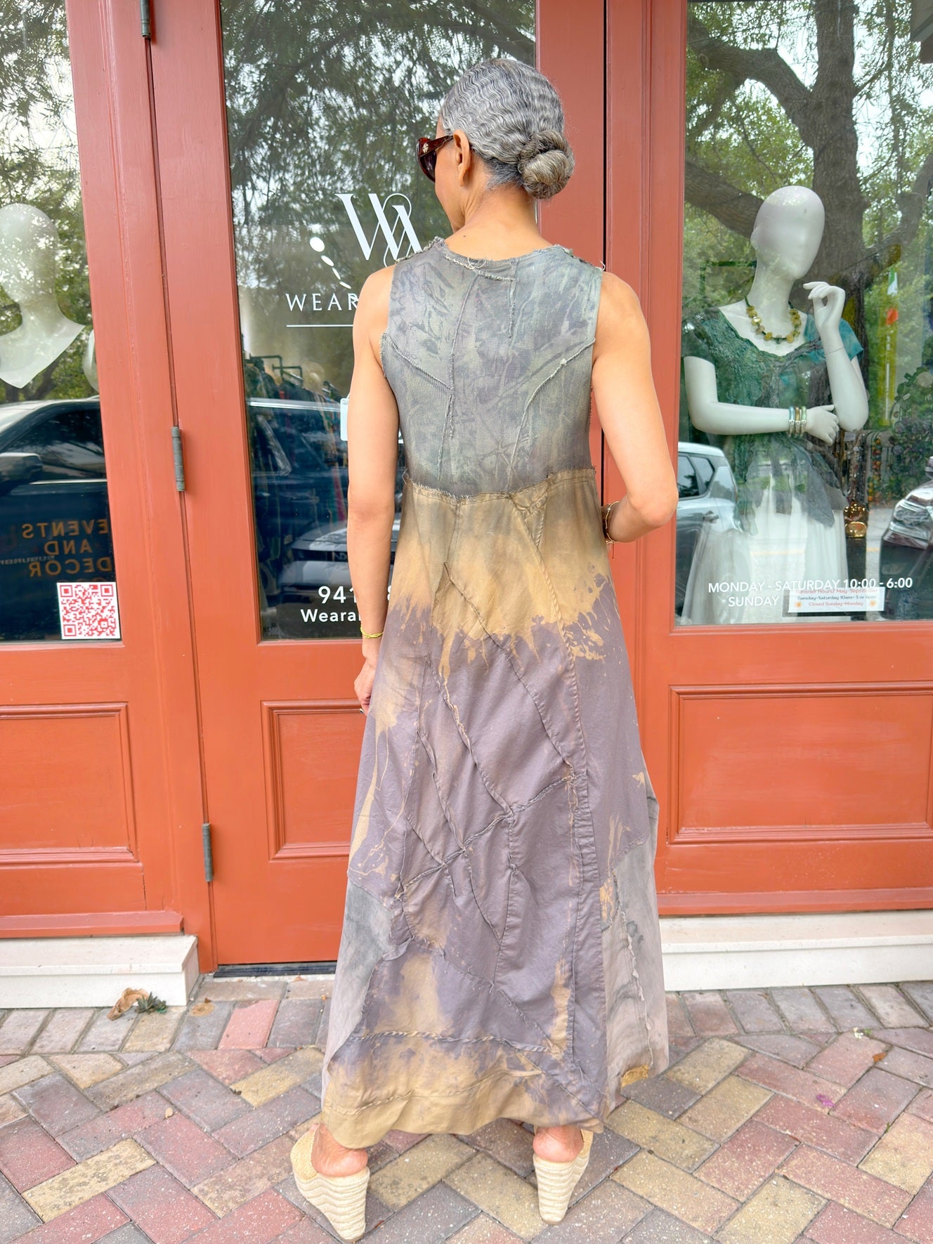 Tatiana Palnitska - SUM30- "Blend in with Nature" Detailed Dress