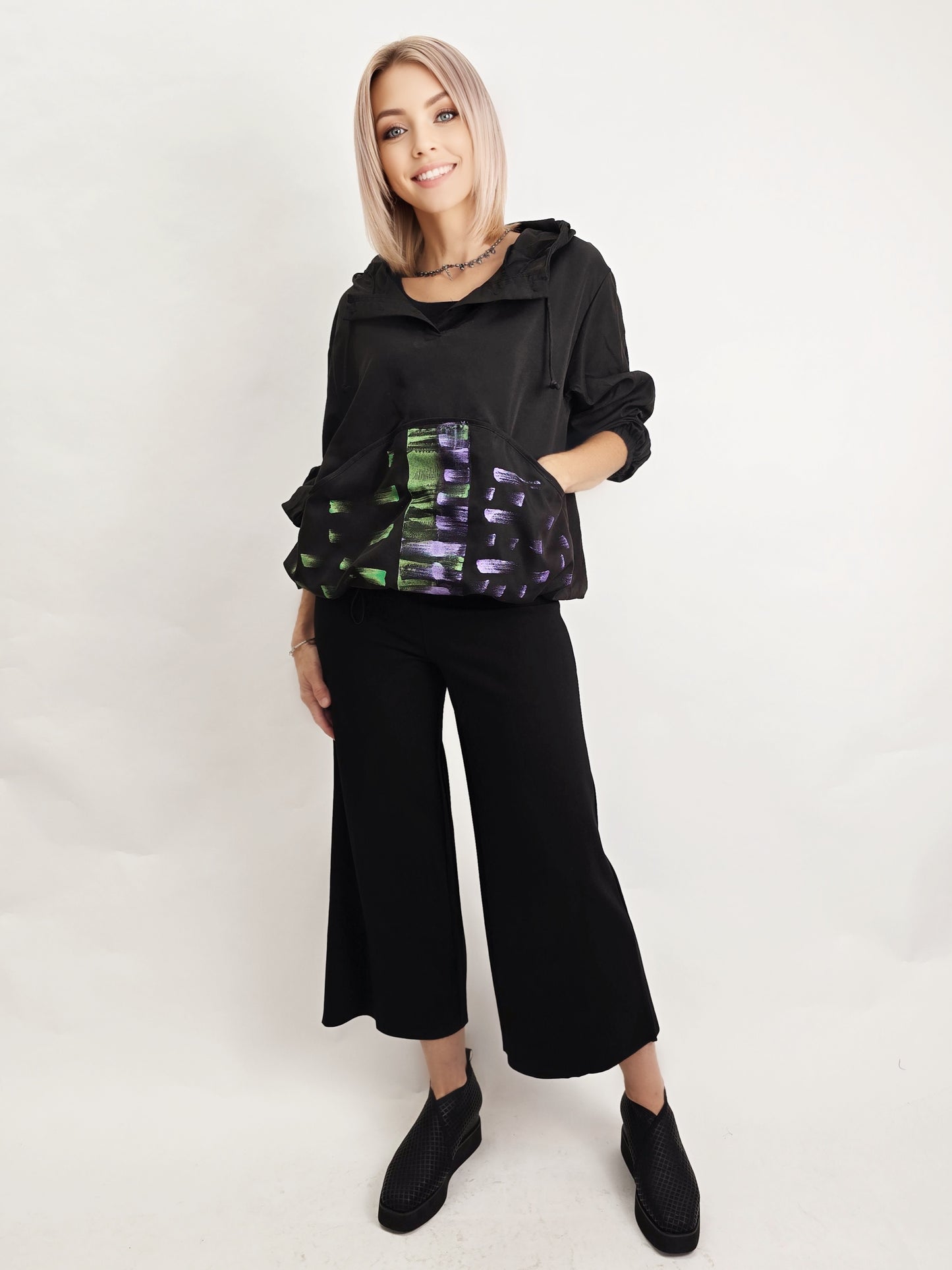 Narenee Designs- Collide Hoody Top
