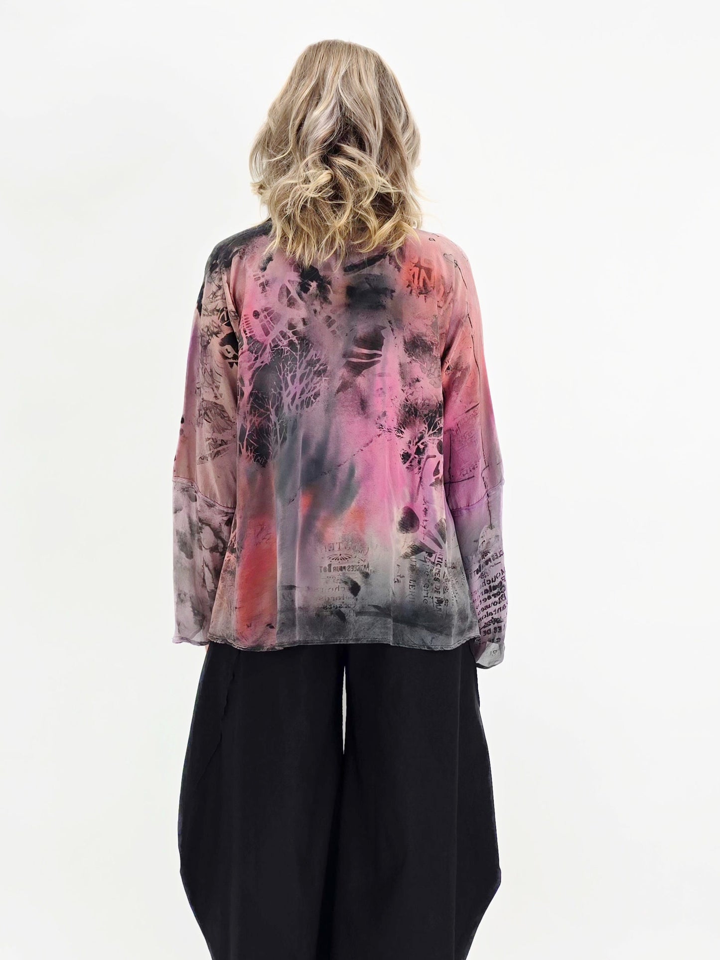 Tatiana Palnitska- SPT10/ Purple/Orange Silk Top