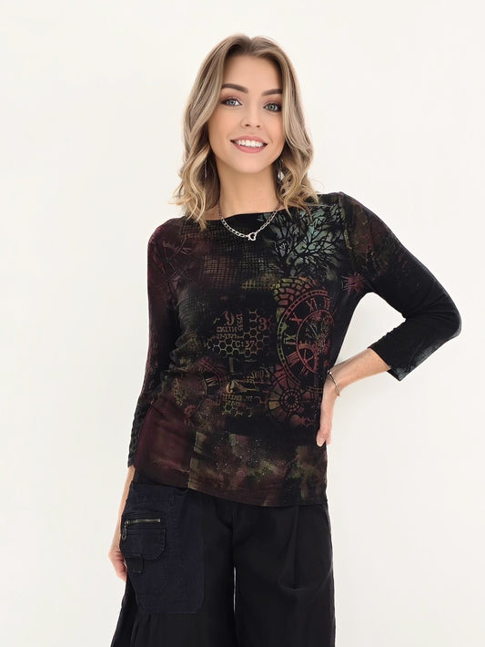 Tatiana Palnitska- SPT16/ Black Painted Tee