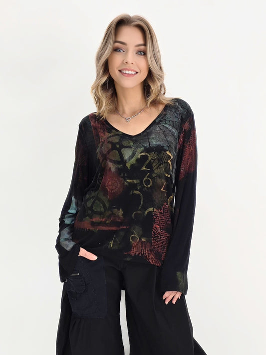 Tatiana Palnitska- SPT19/ Black Painted Tee