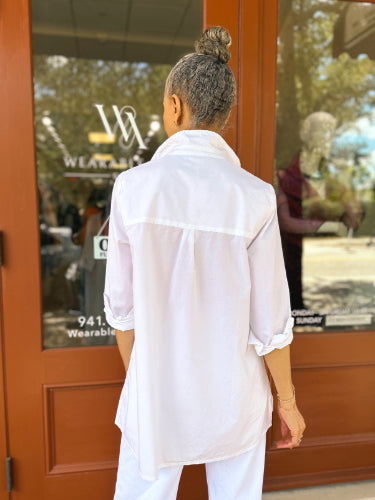 Tulip Clothing - Hadley Blouse in White & Harvest Floral