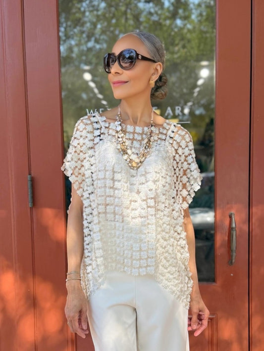 Ellyndale - Lace Top/ Champagne