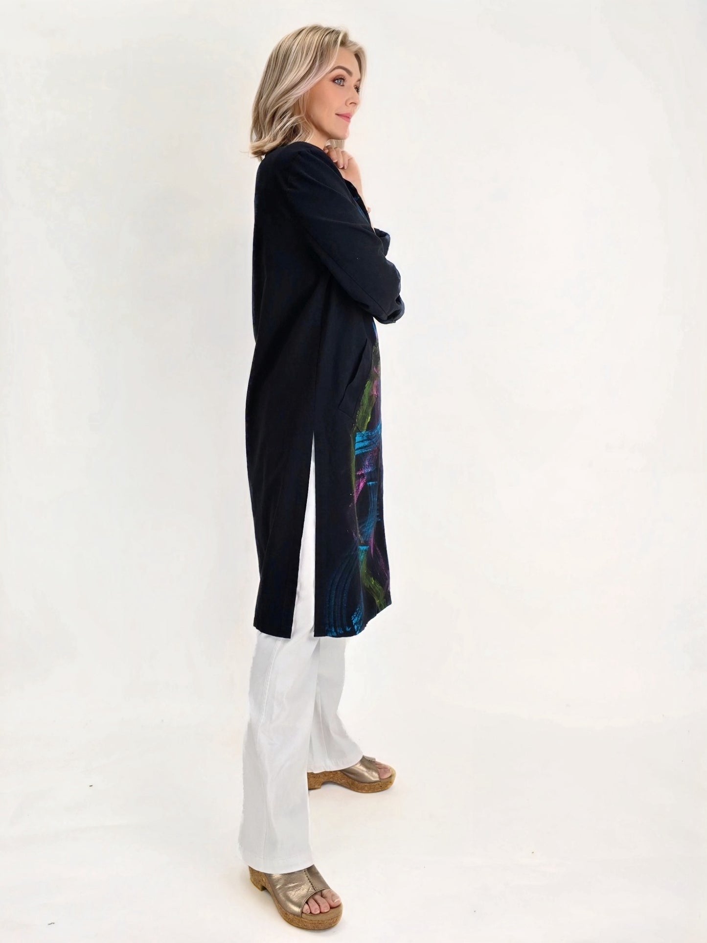 Narenee Designs- Painted long Jacket