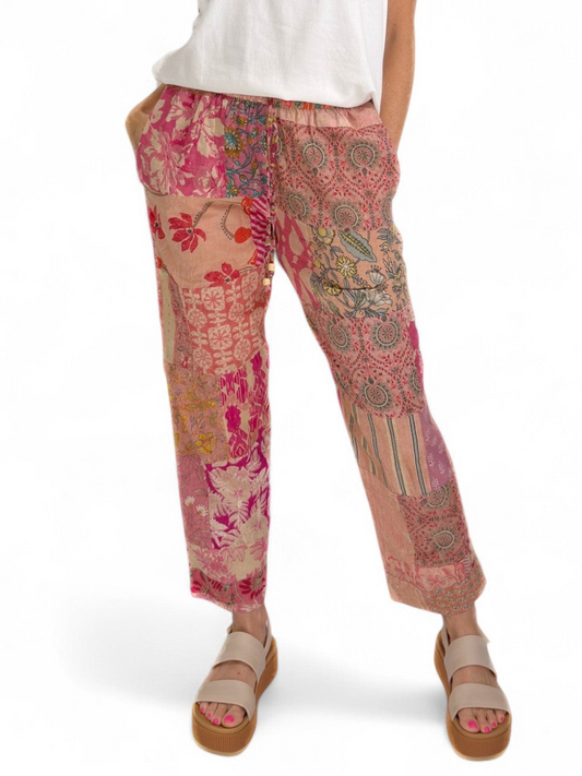 Rahab's Rope - Blush Garden Patchwork Pant