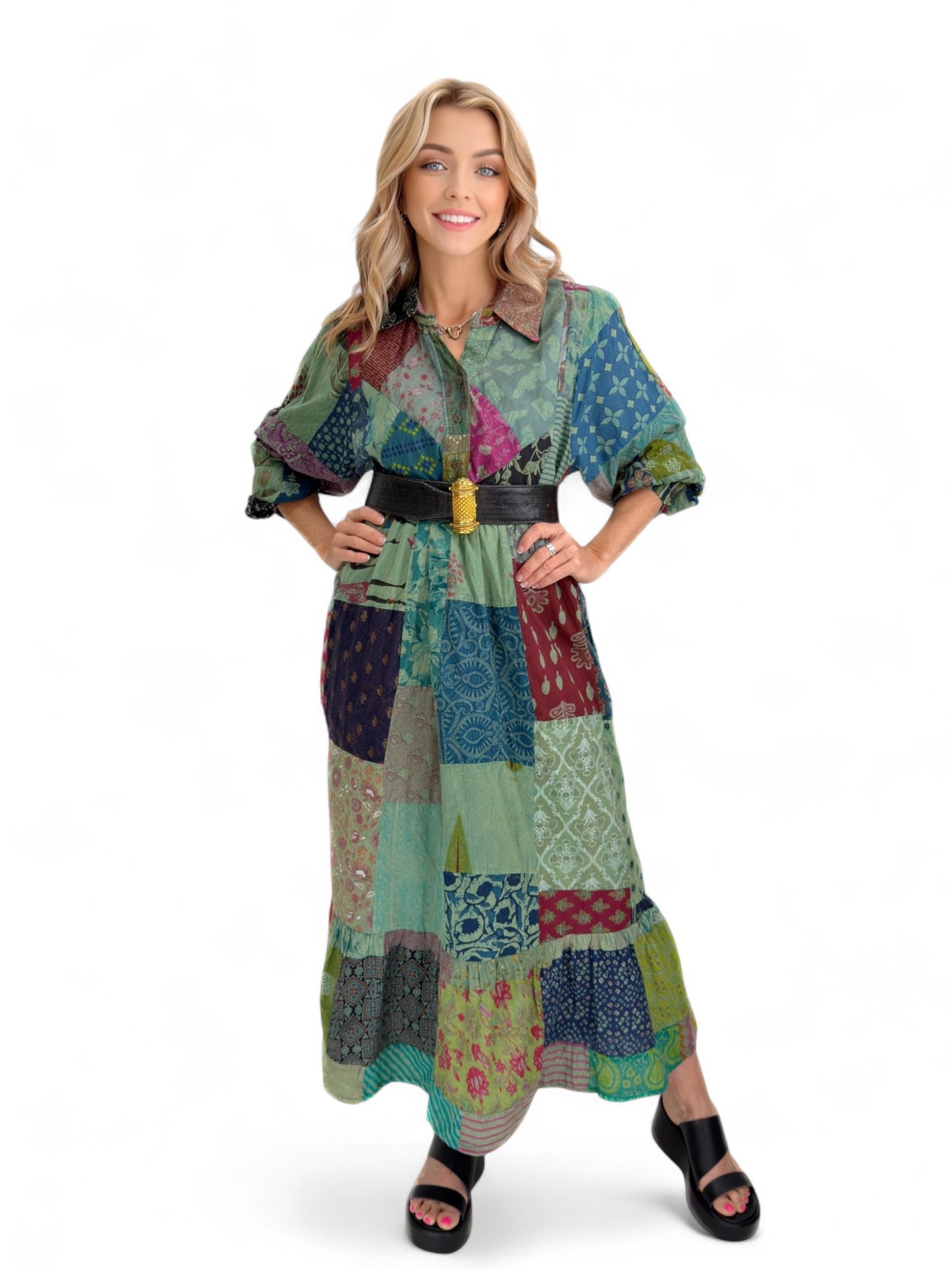 Rahab's Rope - Harvest Patchwork Maxi