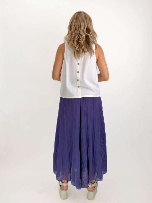 Mia Collection- Summer Breeze Pant/ Navy