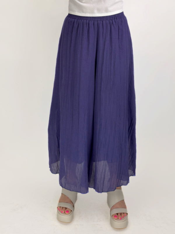 Mia Collection- Summer Breeze Pant/ Navy