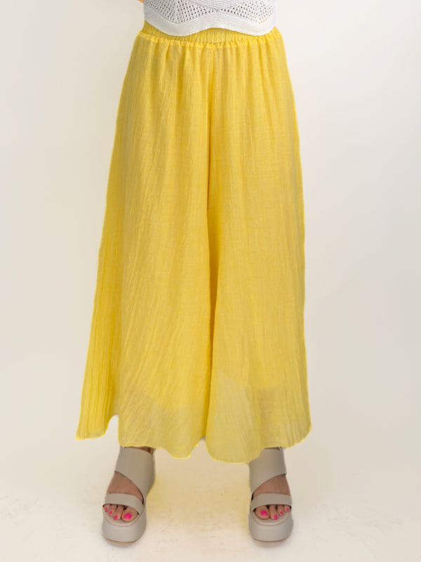 Mia Collection- Summer Breeze Pant/ Yellow