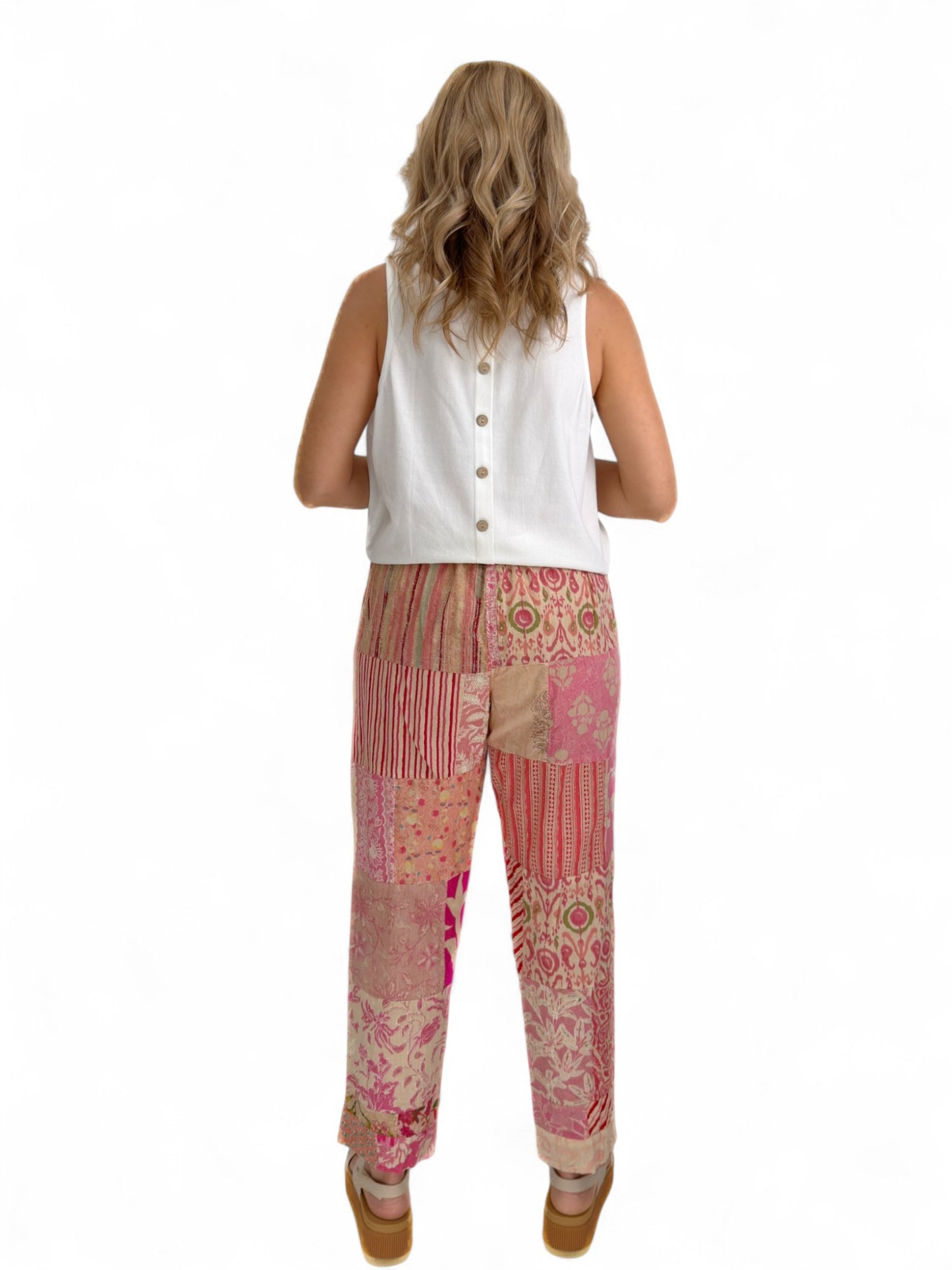 Rahab's Rope - Blush Garden Patchwork Pant