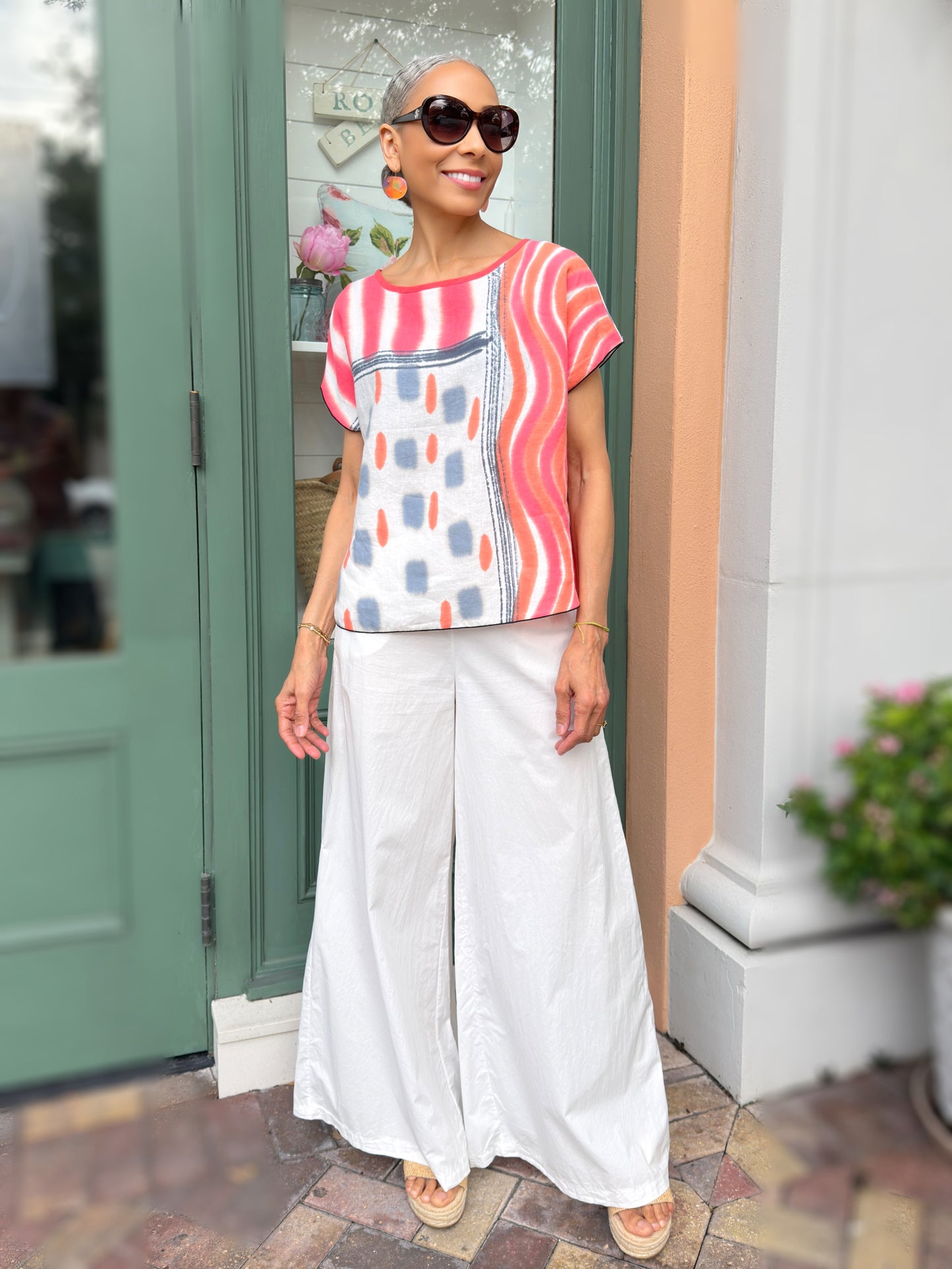 Kay Chapman- Linen Crop Top