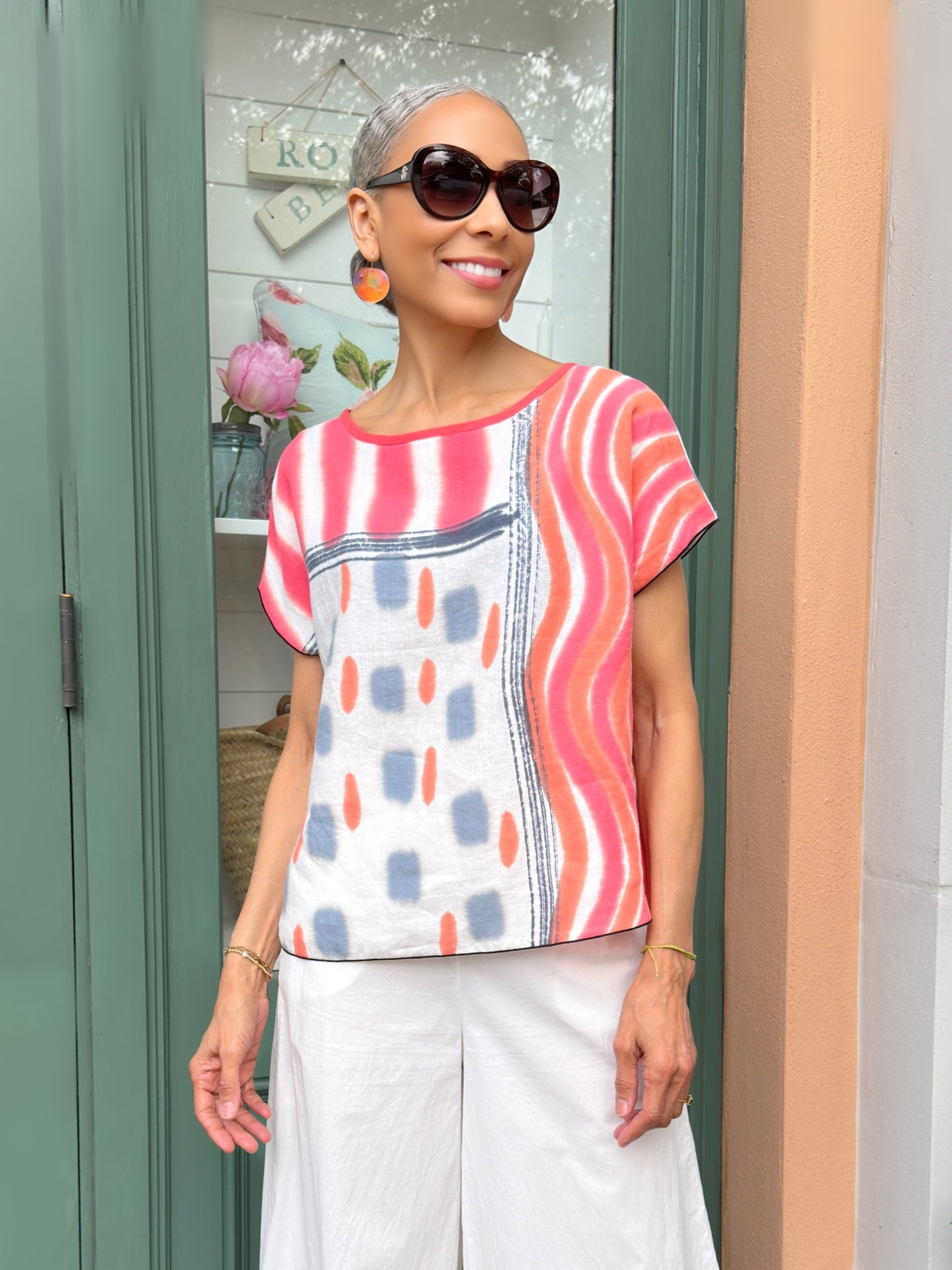 Kay Chapman- Linen Crop Top