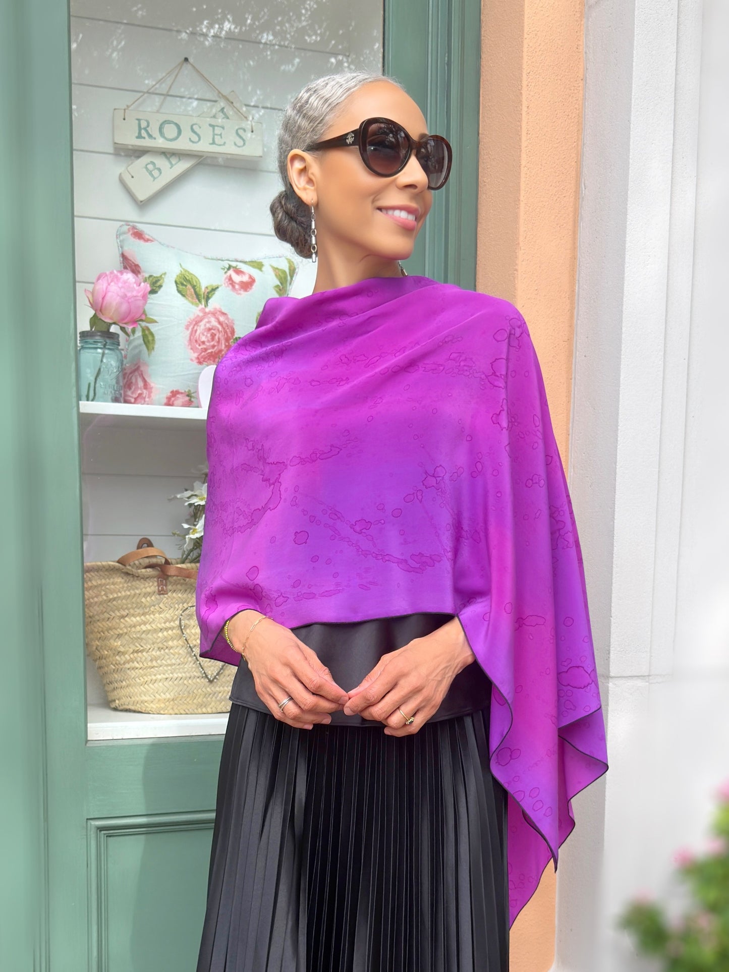 Kay Chapman- Shawl- Violet