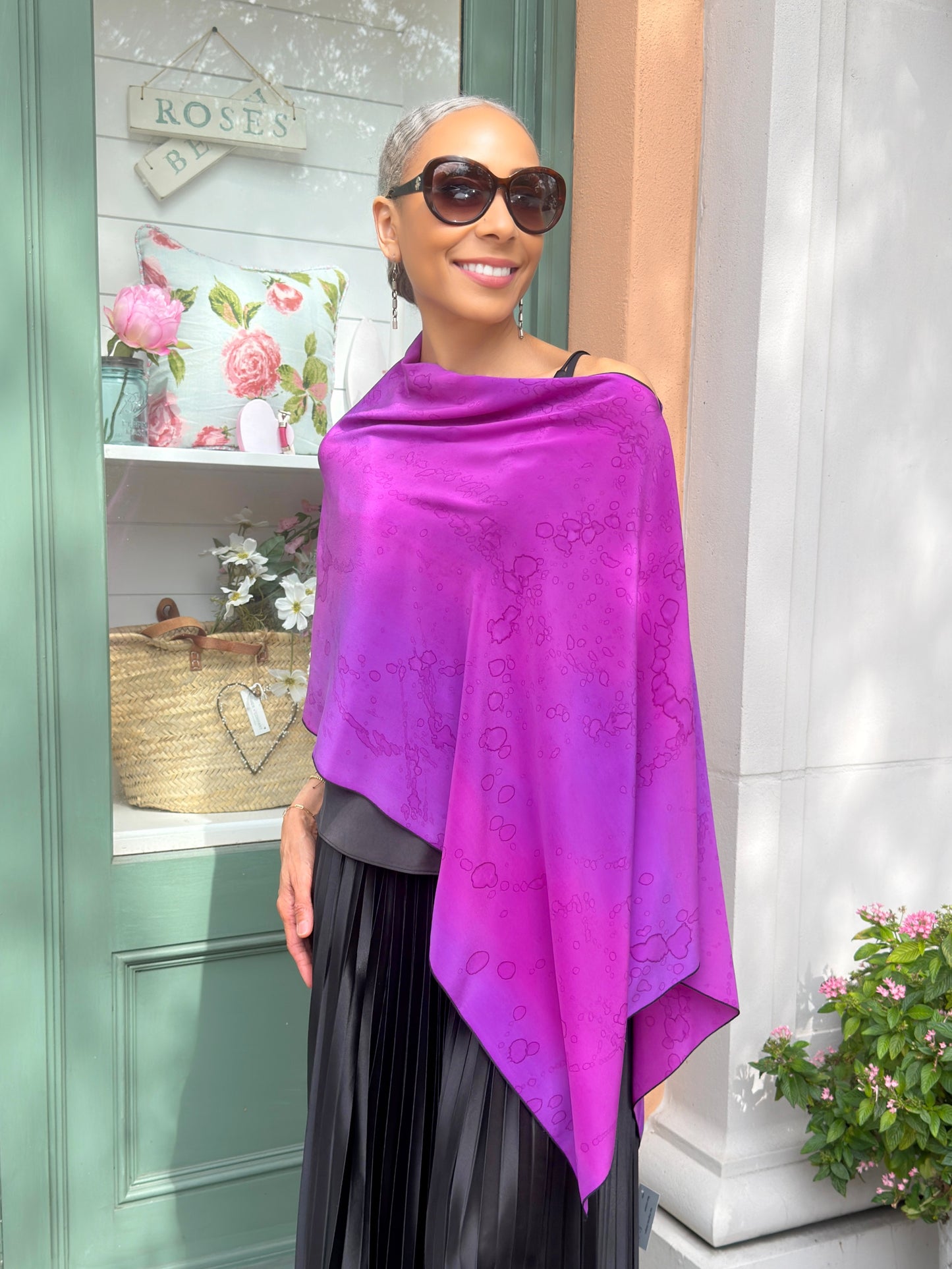 Kay Chapman- Shawl- Violet