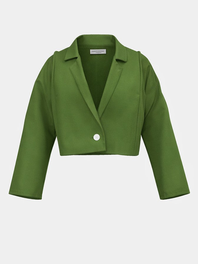 LUUKAA- Laras Linen Jacket/ Apple Green